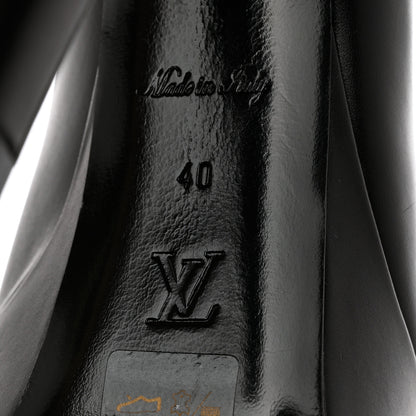 Louis Vuitton Calfskin Monogram Afterglow Platform Pumps 40 Black 8 of 9