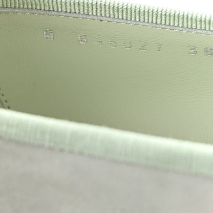Chanel Suede Cap Toe CC Ballerina Flats 38 Light Green Green 9 of 10