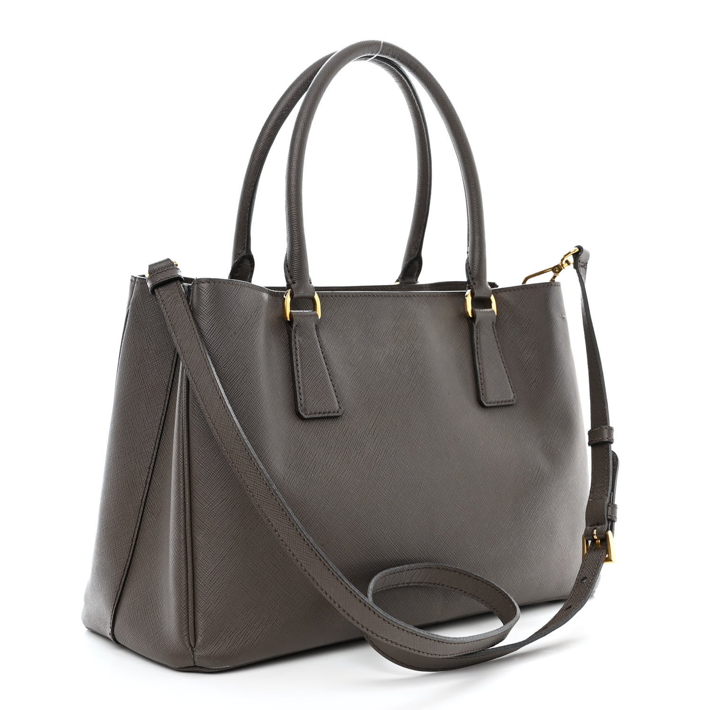 Saffiano Medium Galleria Double Zip Tote Argilla