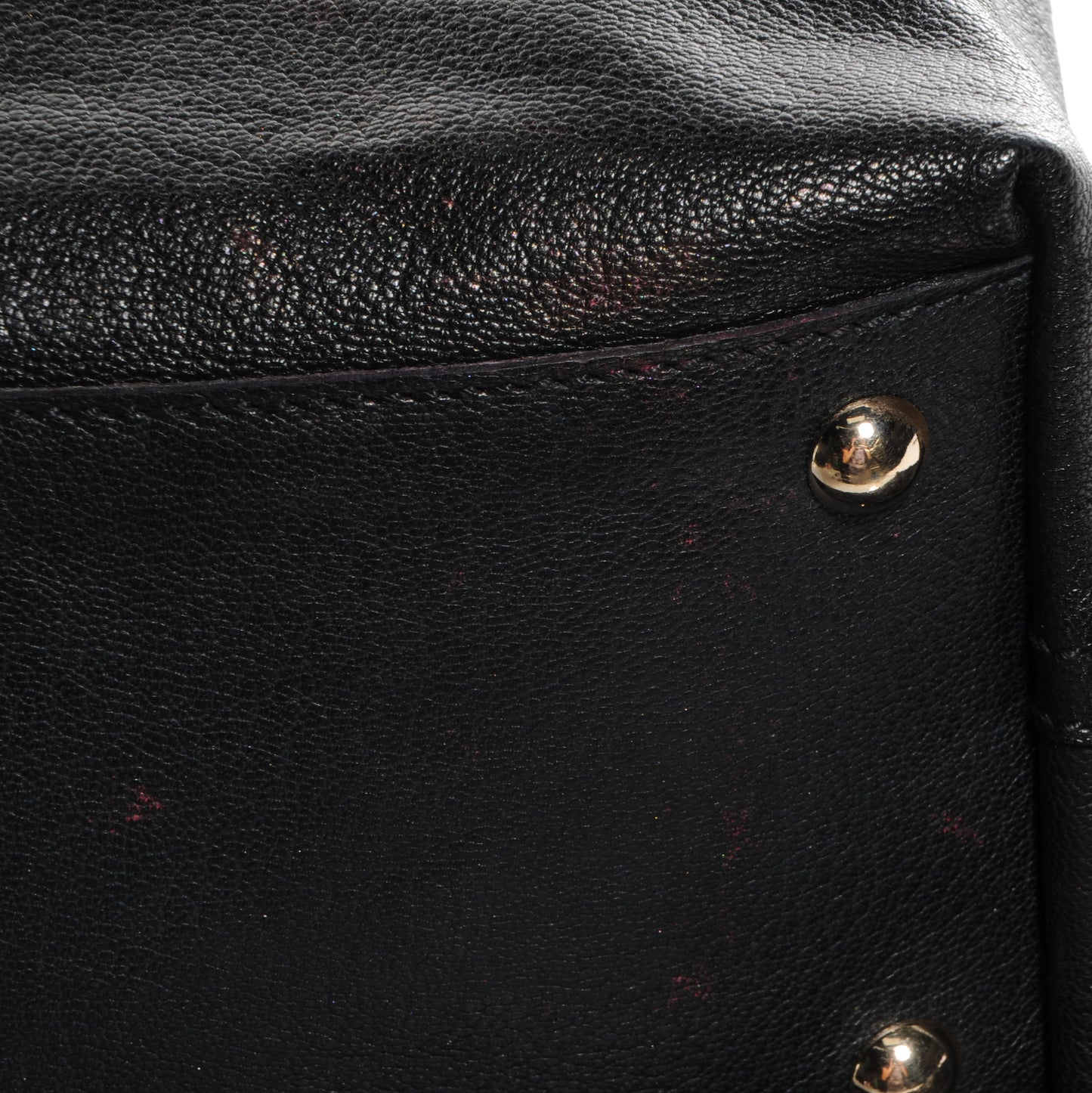Leather Reversible Double Sac Y Tote Black Bronze