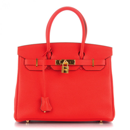 Hermes Togo Birkin 30 Rouge Tomate 1 of 26
