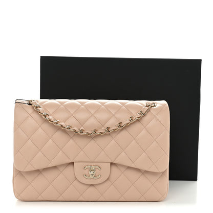 Chanel Caviar Quilted Jumbo Double Flap Light Beige 13 of 13