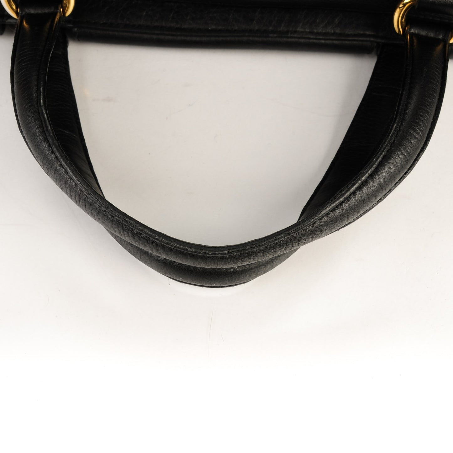 Pebbled Calfskin Medium 1973 Top Handle Satchel Black