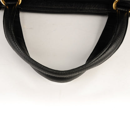 Gucci Pebbled Calfskin Medium 1973 Top Handle Satchel Black 9 of 11