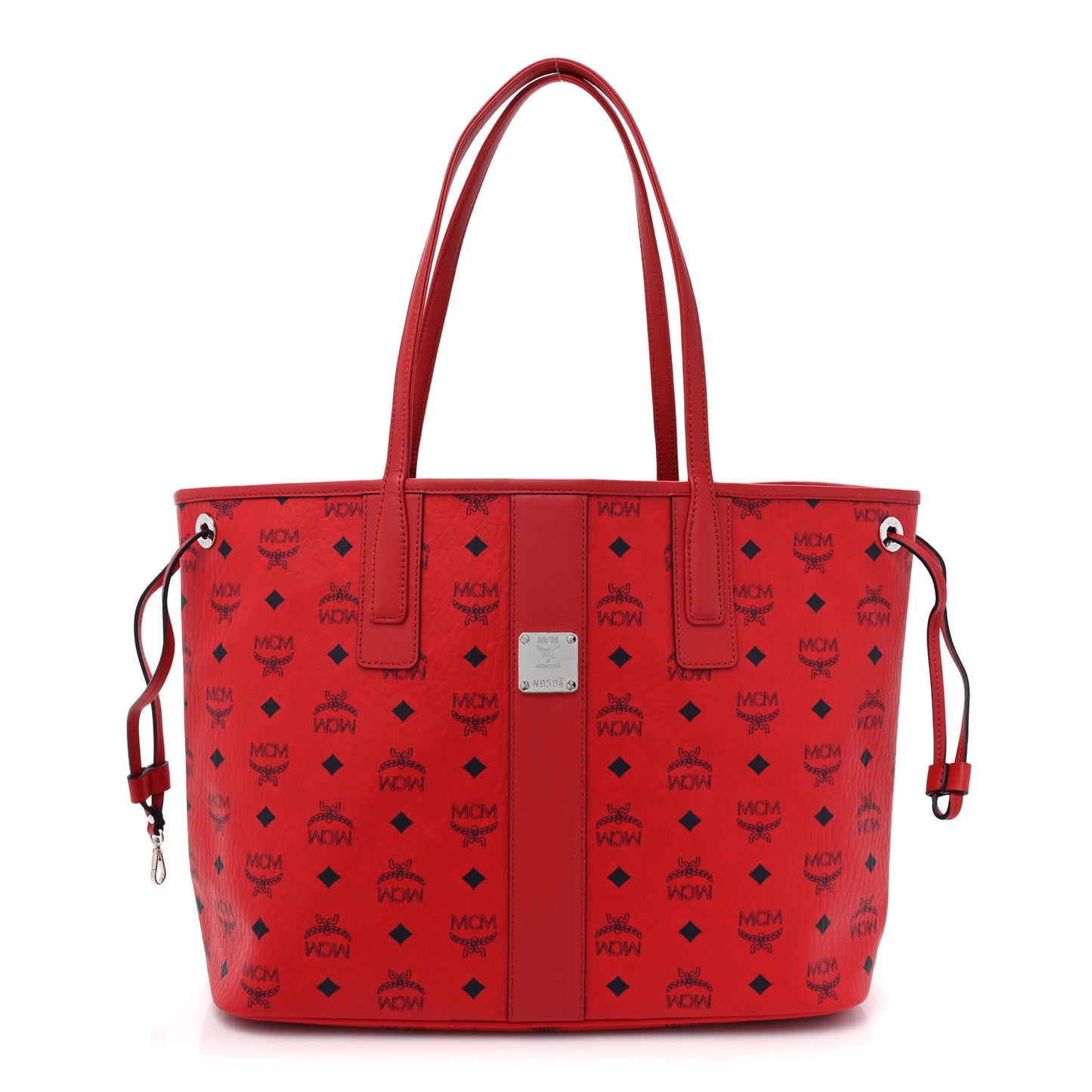 Visetos Medium Liz Reversible Shopper Tote Candy Red