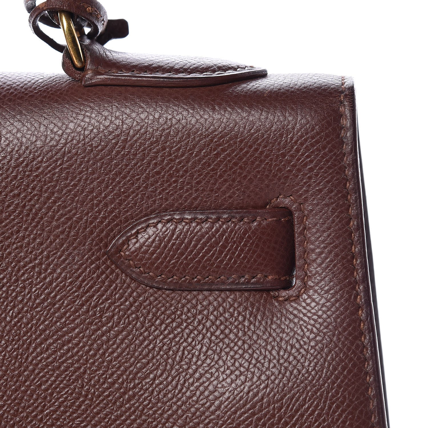 Hermes Courchevel Kelly Sellier 32 Chocolate 12 of 34