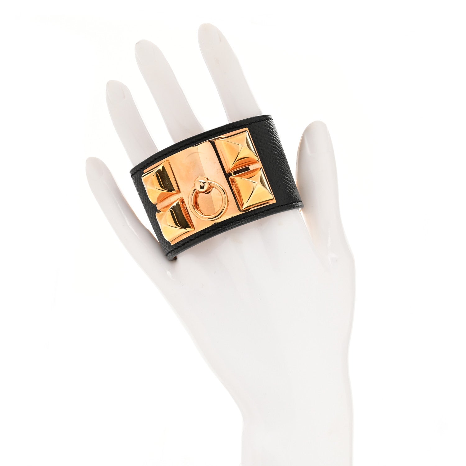 Hermes Epsom Collier de Chien CDC Bracelet XS Black 2 of 5