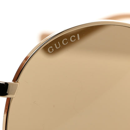 Gucci Metal Round GG Sunglasses GG1090SA Gold 8 of 9