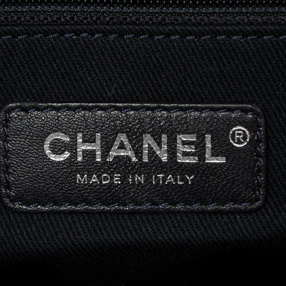 Chanel Canvas Large Deauville Tote Dark Blue 6 of 7