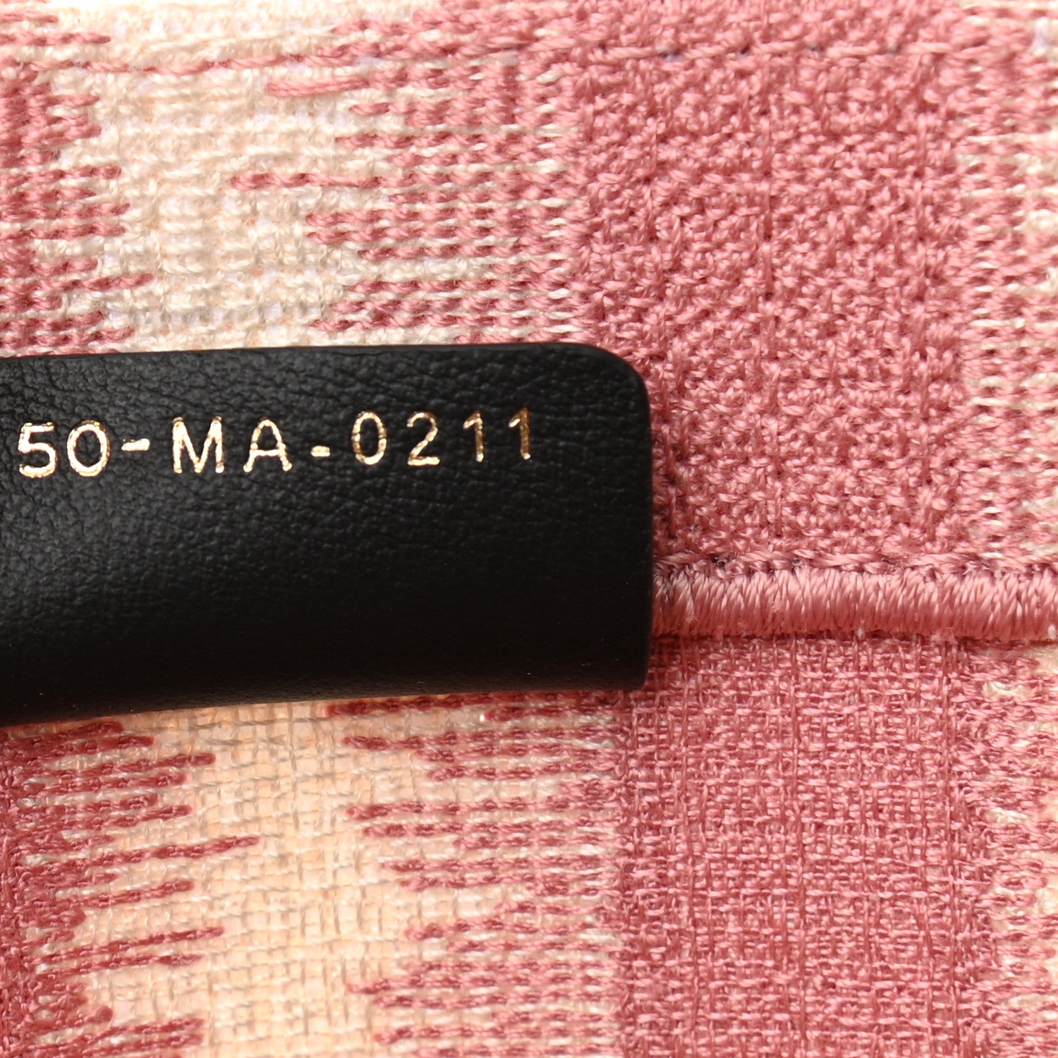 Christian Dior Canvas Embroidered Large Striped Book Tote Pink 7 of 11