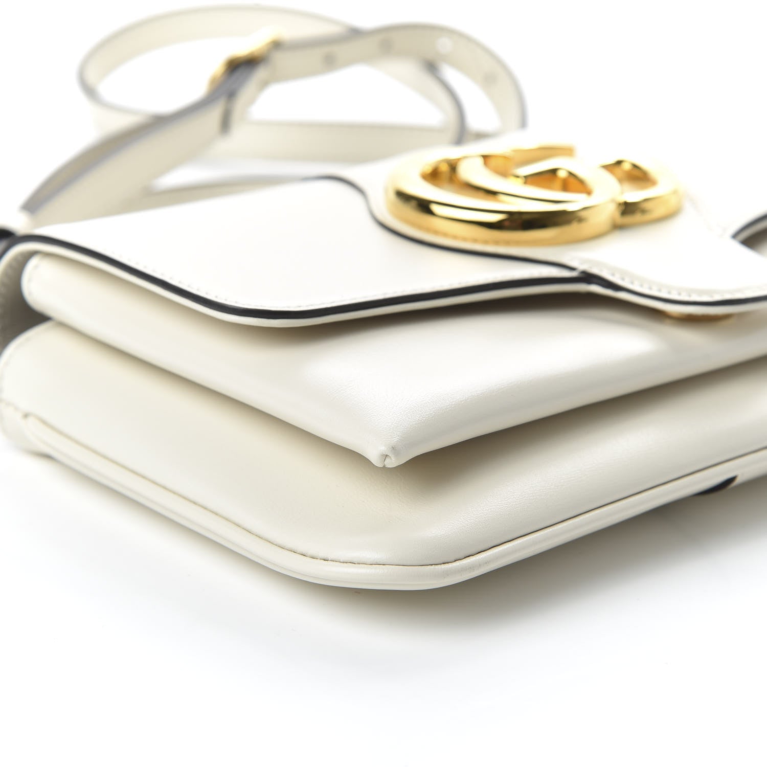 Gucci Calfskin Small Arli Flap Shoulder Bag Mystic White 6 of 10