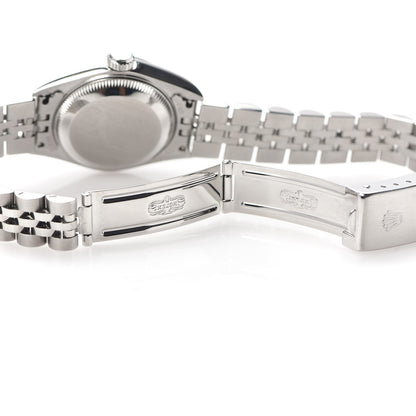 Rolex Stainless Steel 18K White Gold Diamond 26mm Oyster Perpetual Datejust Watch Blue Gradient 79174 6 of 6