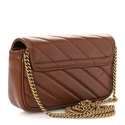 Gucci Azalea Calfskin Matelasse Diagonal Super Mini GG Marmont Shoulder Bag Cuir 3 of 11