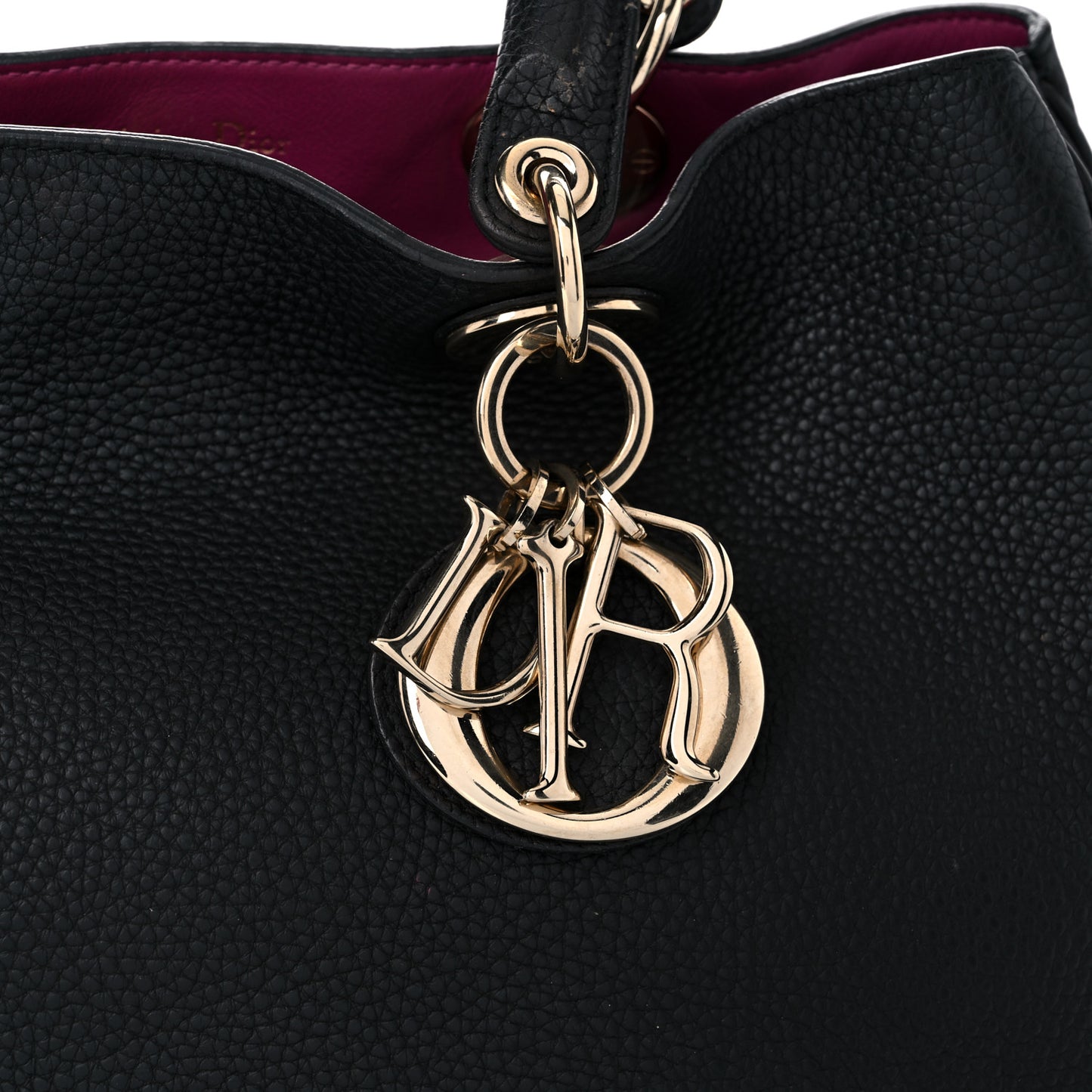 Bullcalf Large Diorissimo Tote Black Rose Indien