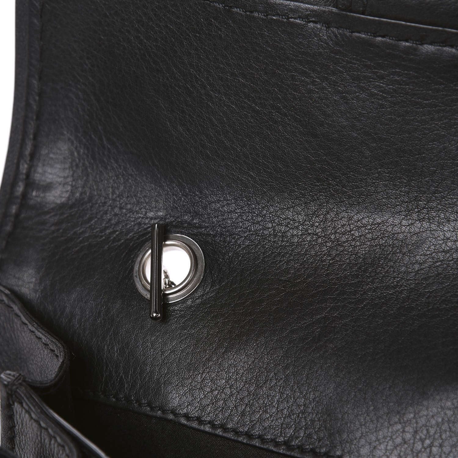 Chanel Calfskin Stitched Clutch Flap Black 11 of 14