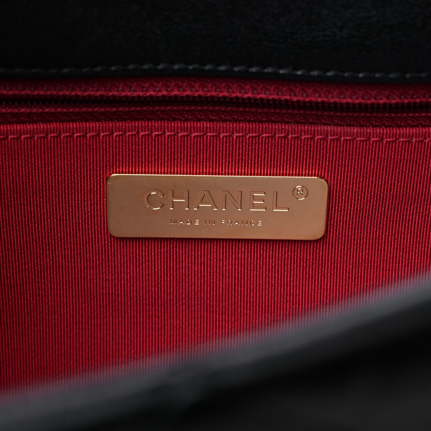 Goatskin Quilted Large Chanel 19 Flap Black