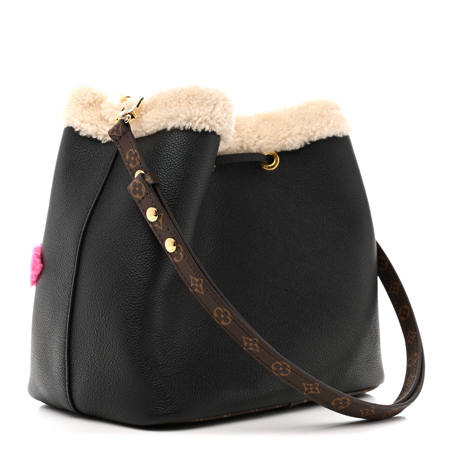 Louis Vuitton Calfskin Teddy NeoNoe MM Black 4 of 13