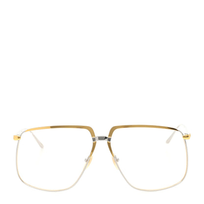Gucci Metal Aviator Sunglasses GG0365S Silver Gold 2 of 8