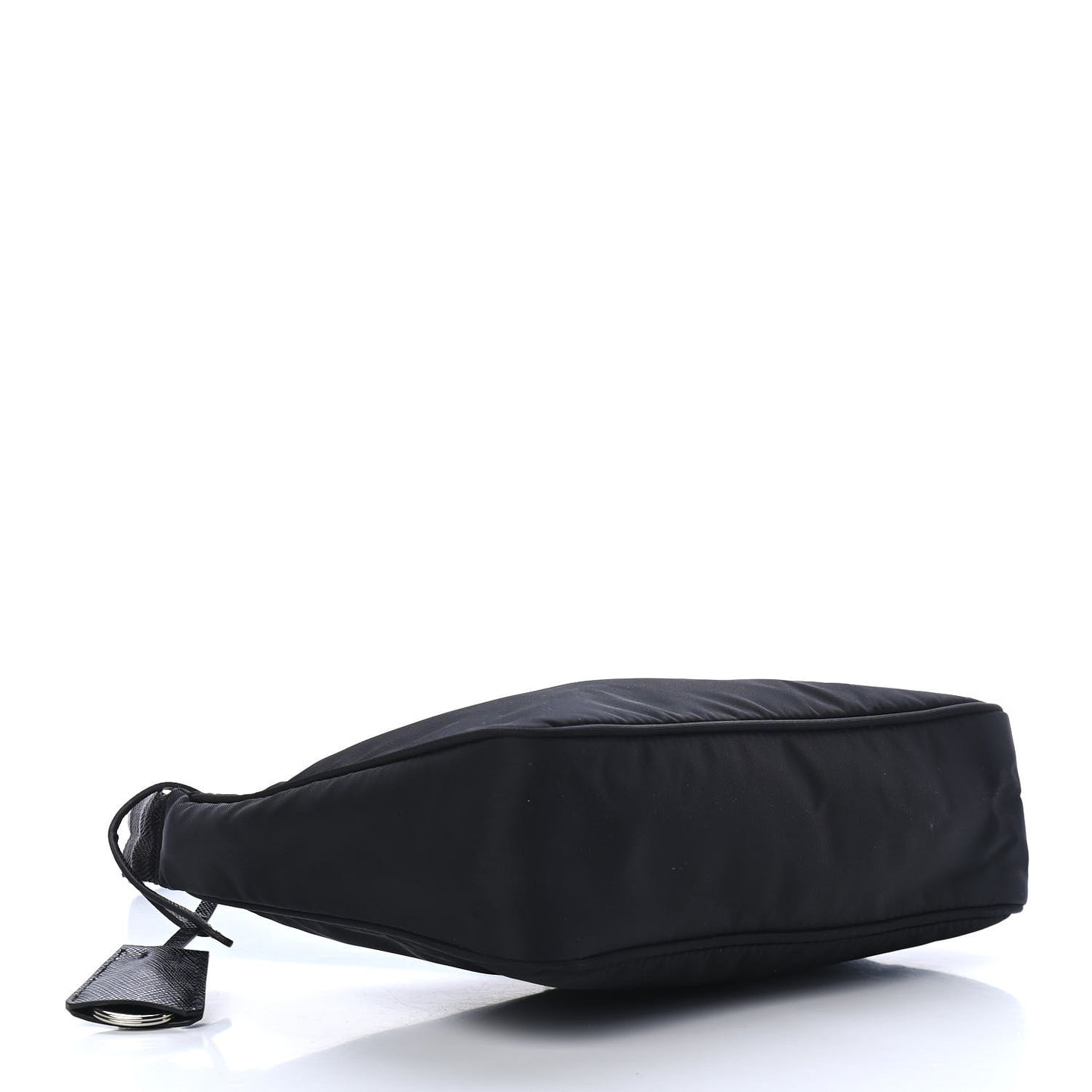 Tessuto Nylon Saffiano Lunar New Year Mini Re-Edition 2000 Bag Black Fuoco