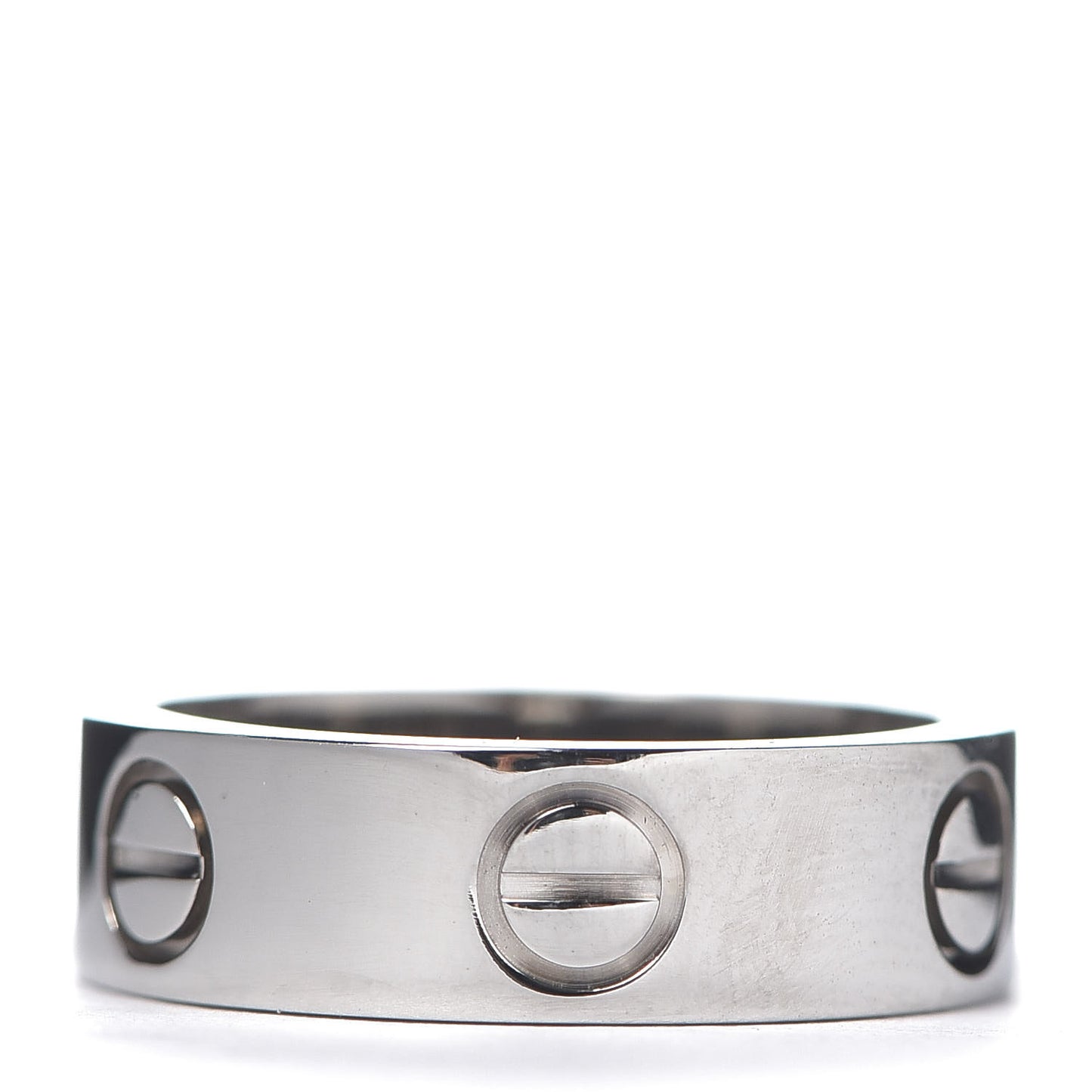 18K White Gold 5.5mm LOVE Ring 49 5