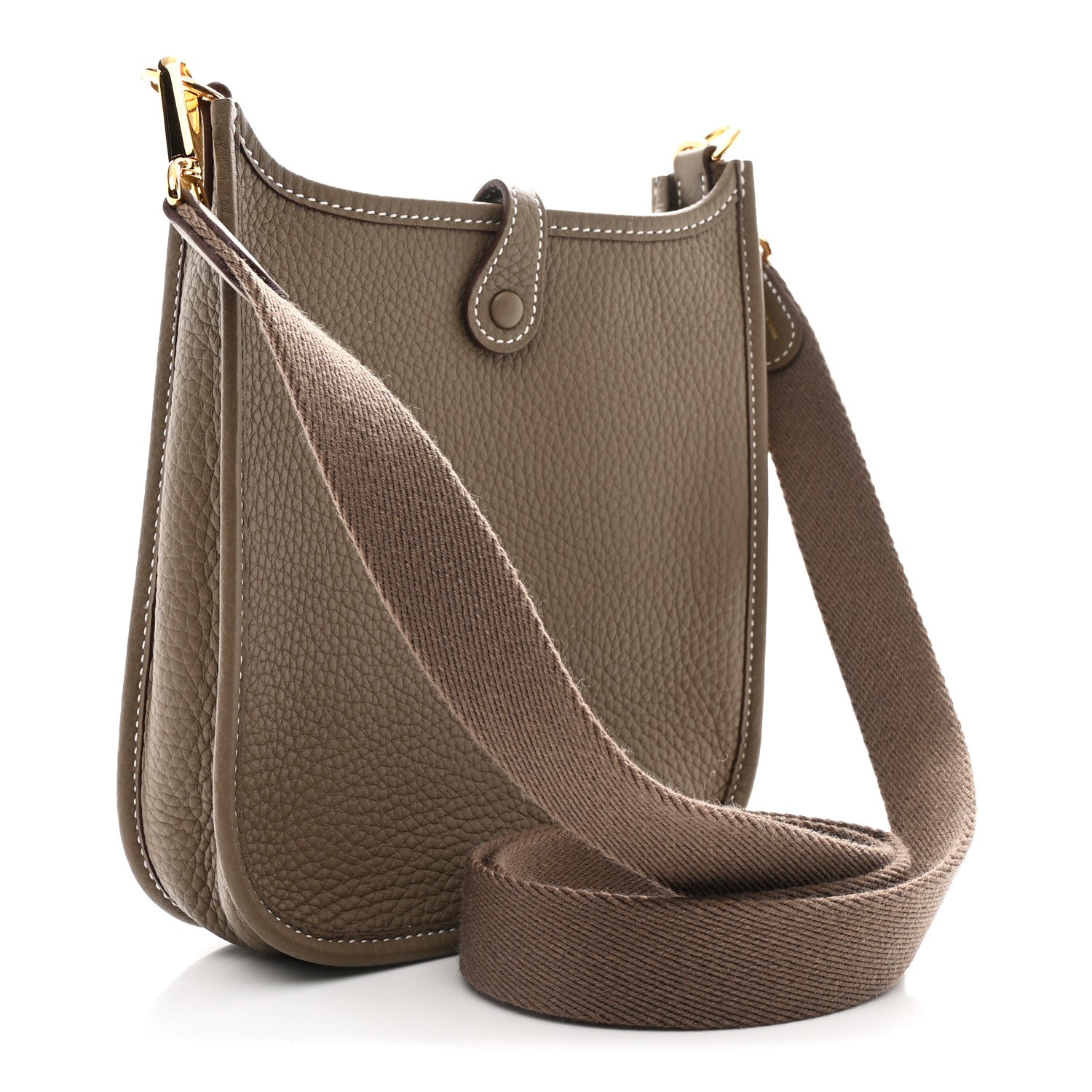 Hermes Taurillon Clemence Evelyne TPM Etoupe 3 of 11