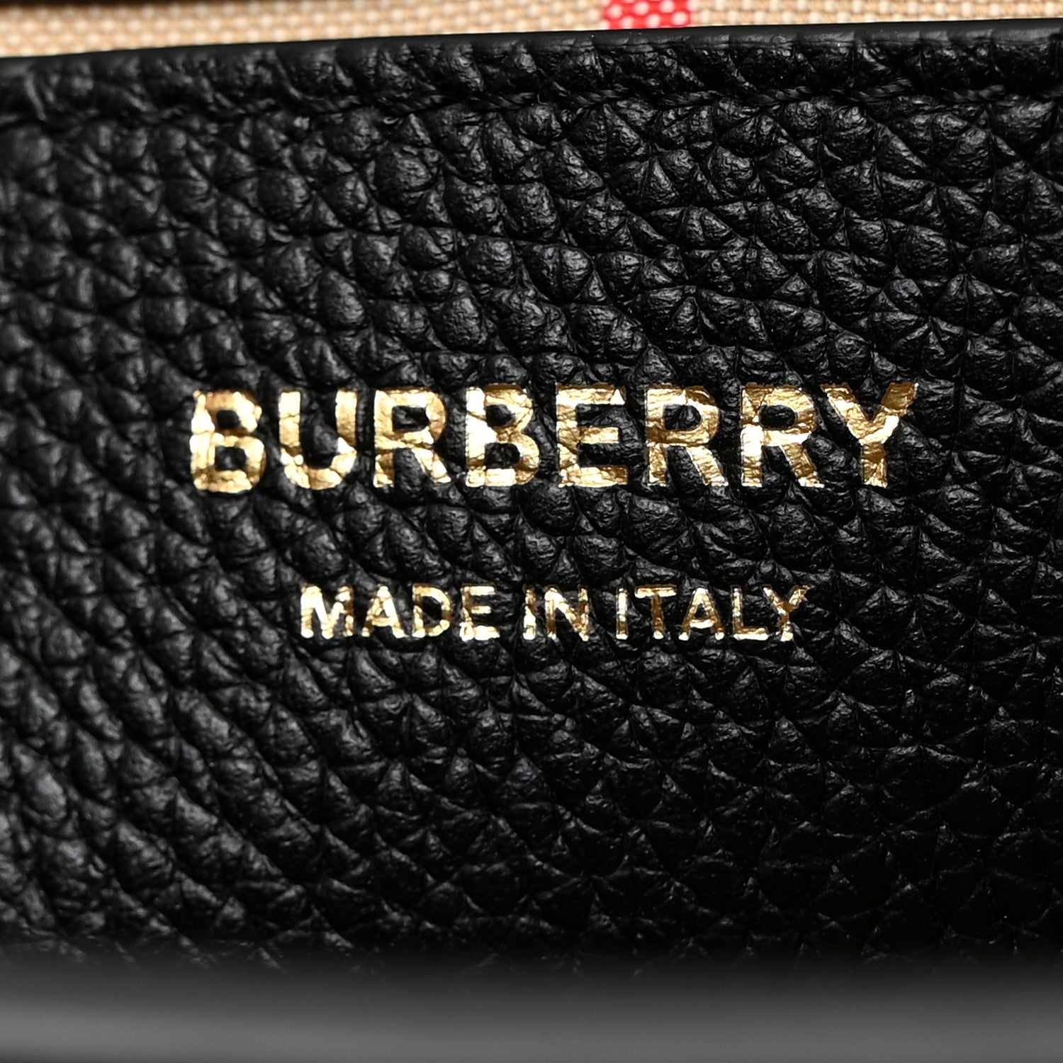 Burberry Grainy Calfskin Vintage Check Note Crossbody Bag Black 6 of 10
