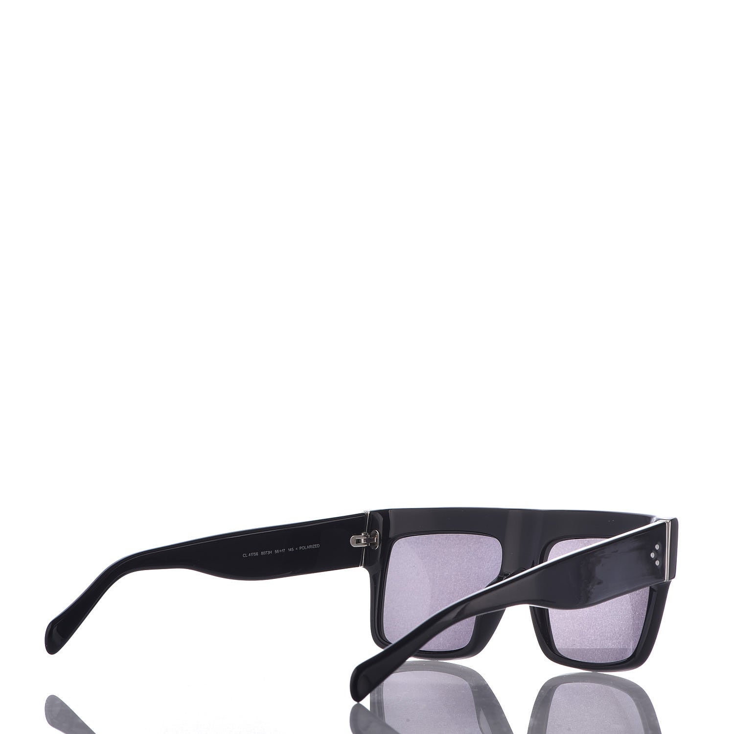 Celine Polarized ZZ Top Sunglasses CL 41756 Black 4 of 7