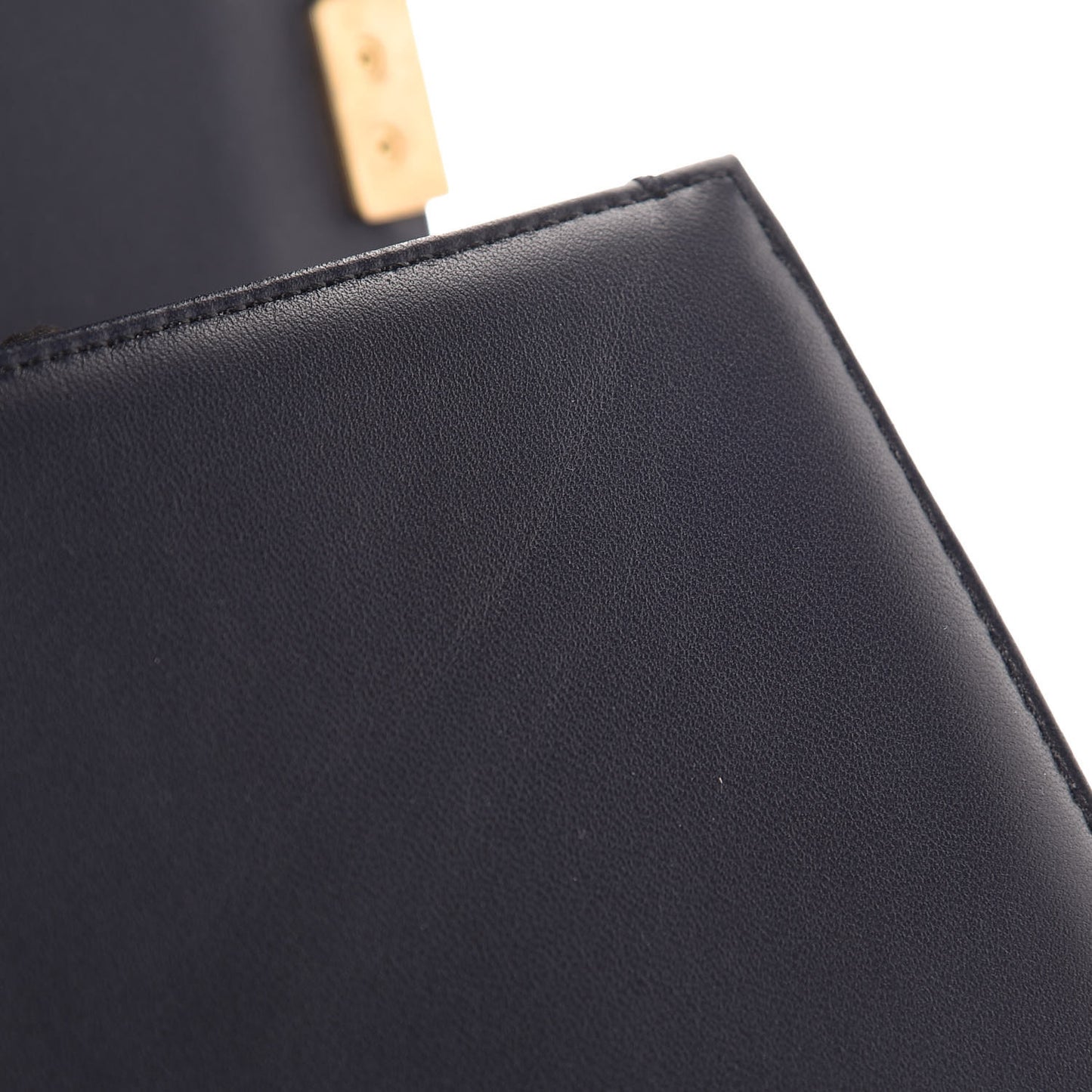 Lambskin Quilted Medium Boy Flap Navy