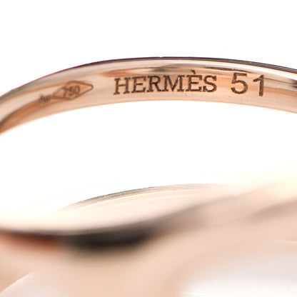 Hermes 18K Rose Gold MM Chaine d'Ancre Punk Ring 51 5.75 4 of 7