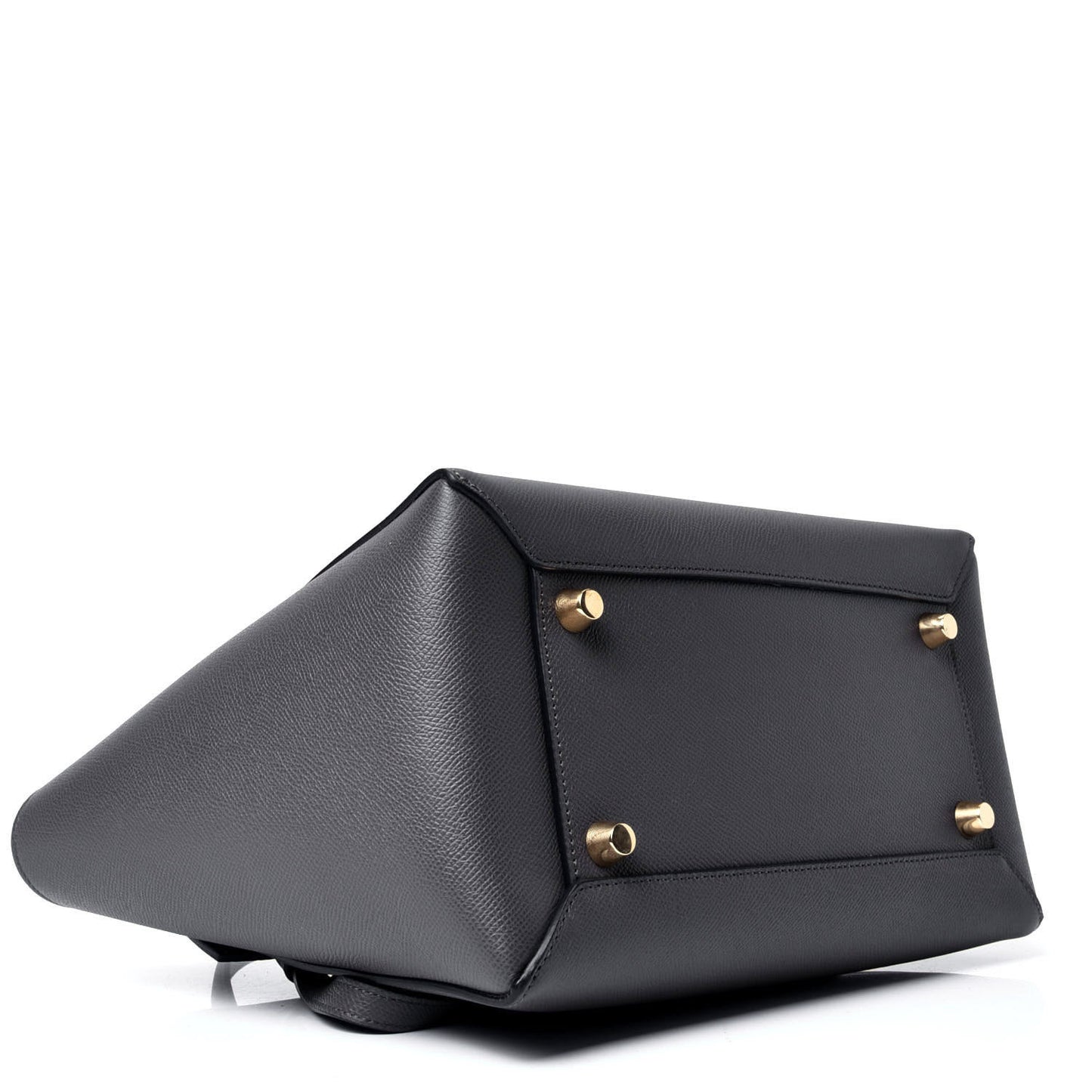Grained Calfskin Mini Belt Bag Grey