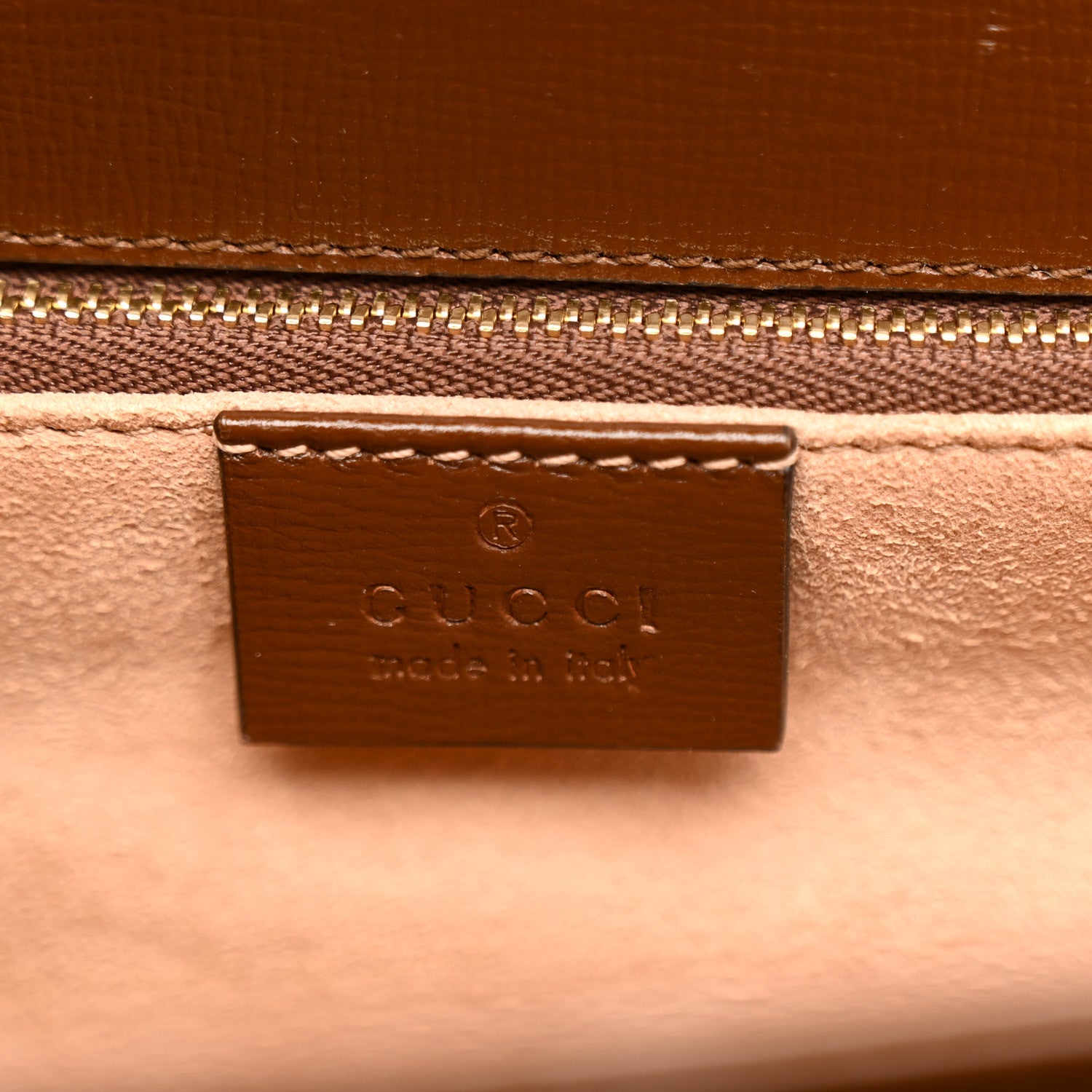 Gucci GG Supreme Monogram Horsebit 1955 Shoulder Bag Beige Brown Sugar 6 of 12