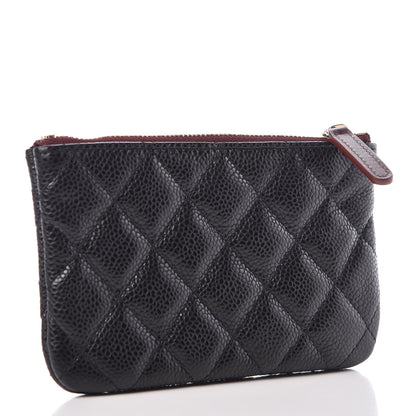 Chanel Caviar Quilted Small Cosmetic Case Black 3 of 8