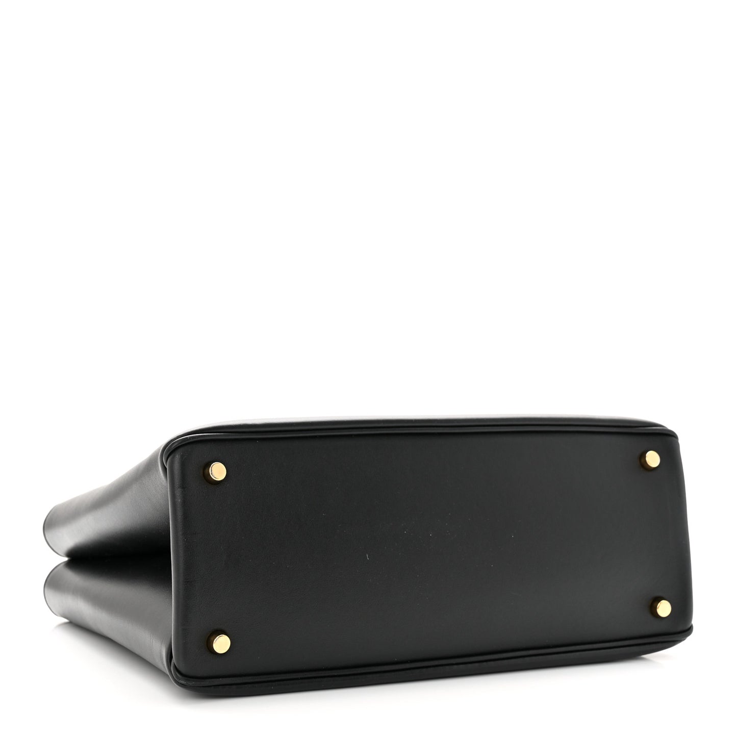 Vitello Virtus Top Handle Shoulder Bag Black