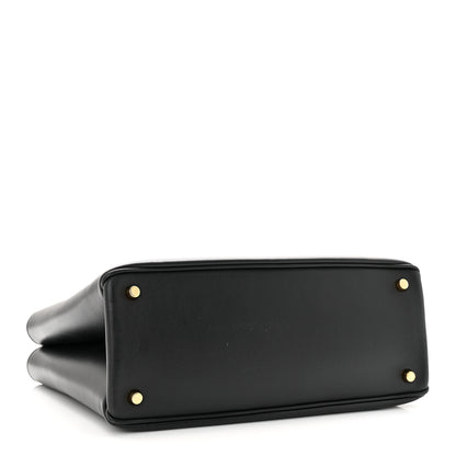 Versace Vitello Virtus Top Handle Shoulder Bag Black 4 of 16