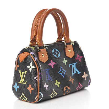 Louis Vuitton Monogram Multicolor Mini Sac HL Speedy Black 3 of 15