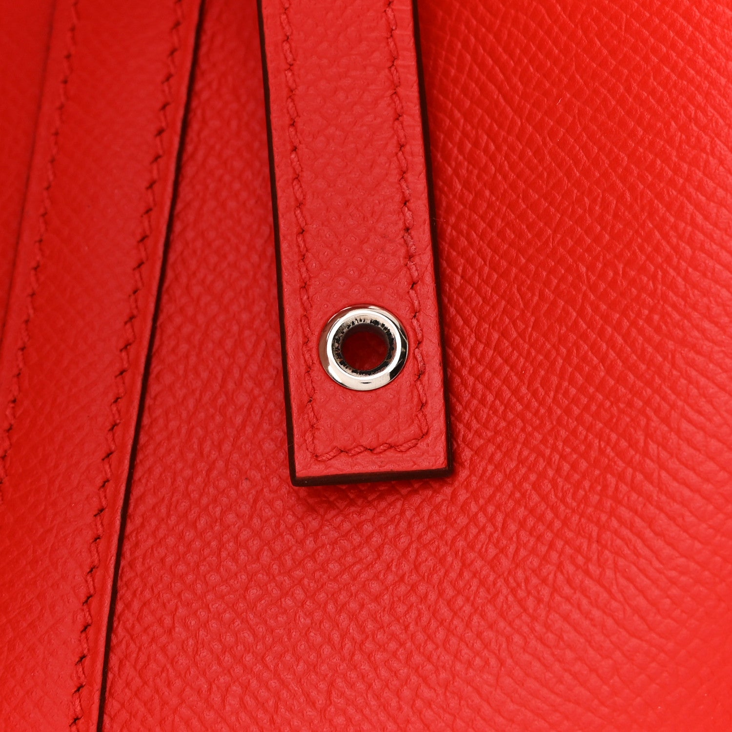 Hermes Epsom Tressage De Cuir Picotin Lock 22 MM Rouge Coeur Bleu du Nord Rouge H 11 of 11