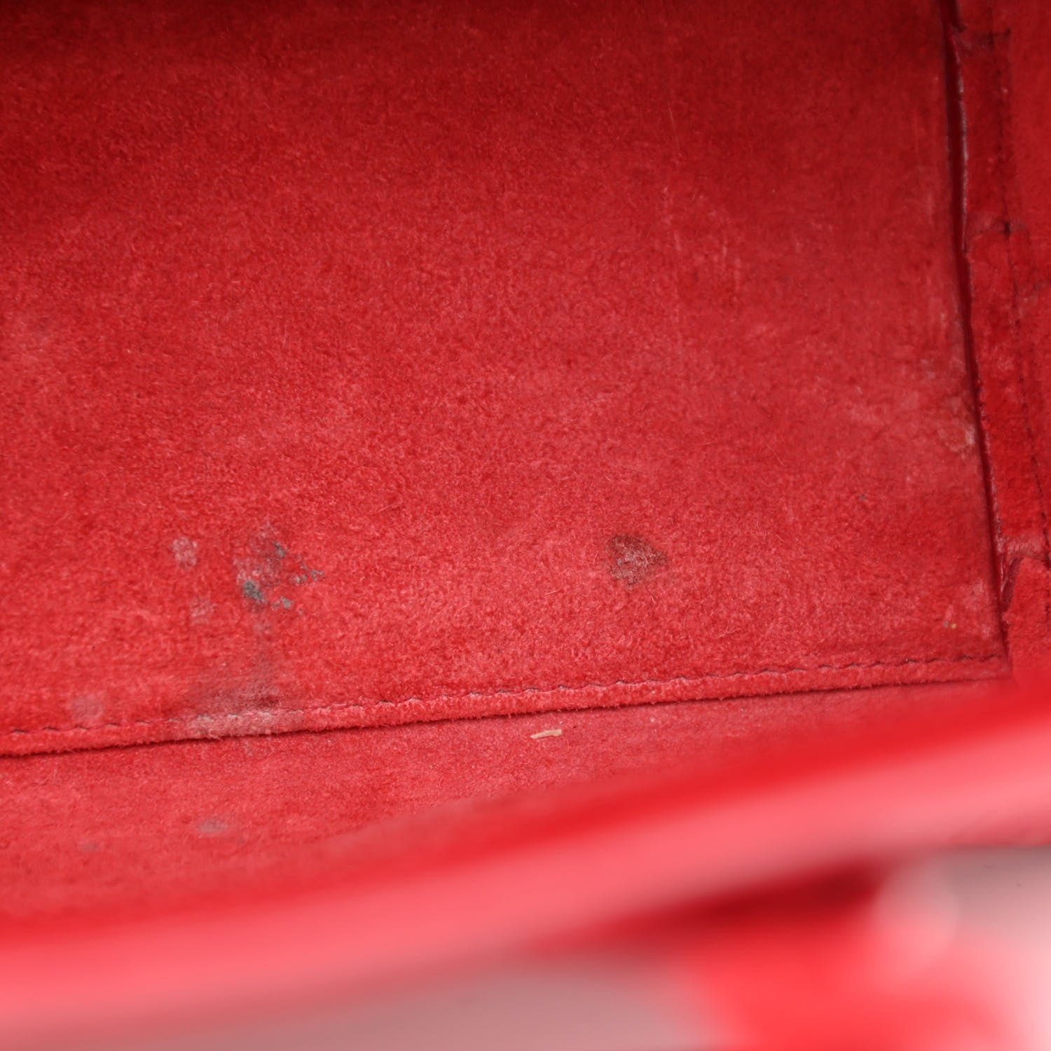Saint Laurent Calfskin Crocodile Embossed Nano Sac De Jour Red 6 of 11