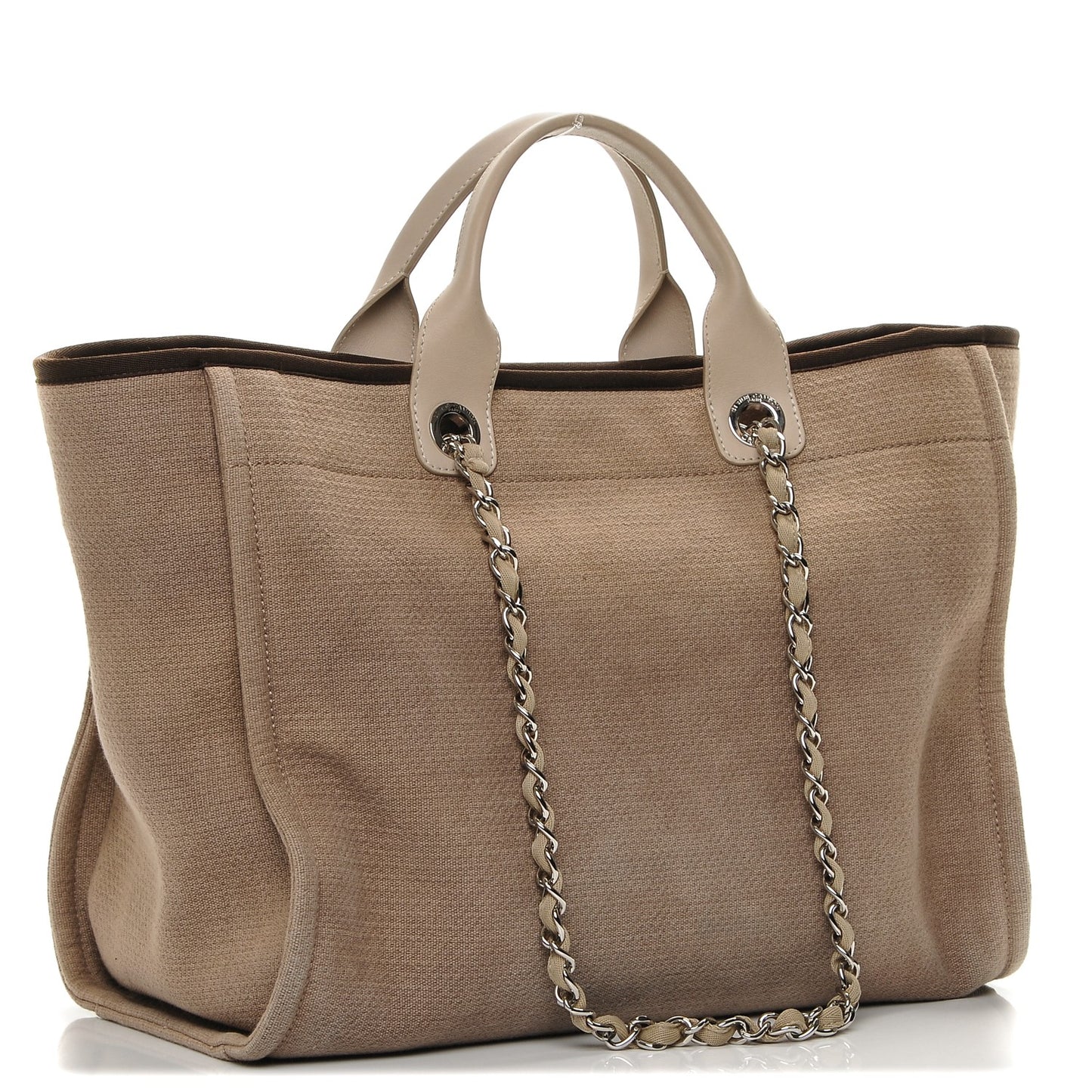 Canvas Large Deauville Tote Brown