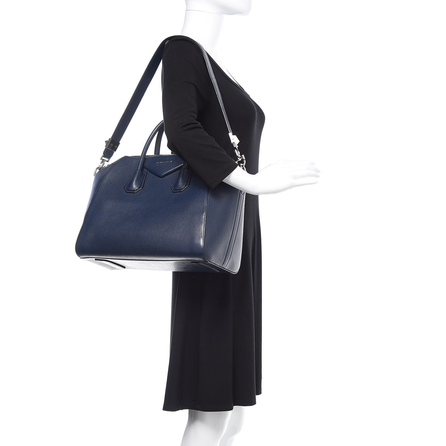 Givenchy Sugar Goatskin Medium Antigona Deep Blue 2 of 18