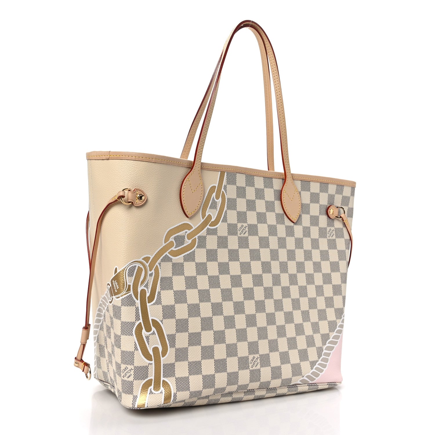 Louis Vuitton Damier Azur Nautical Neverfull MM 4 of 9