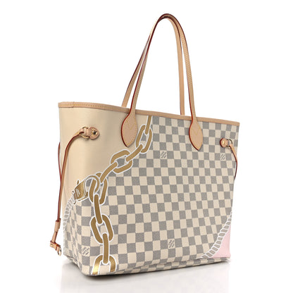Louis Vuitton Damier Azur Nautical Neverfull MM 4 of 9