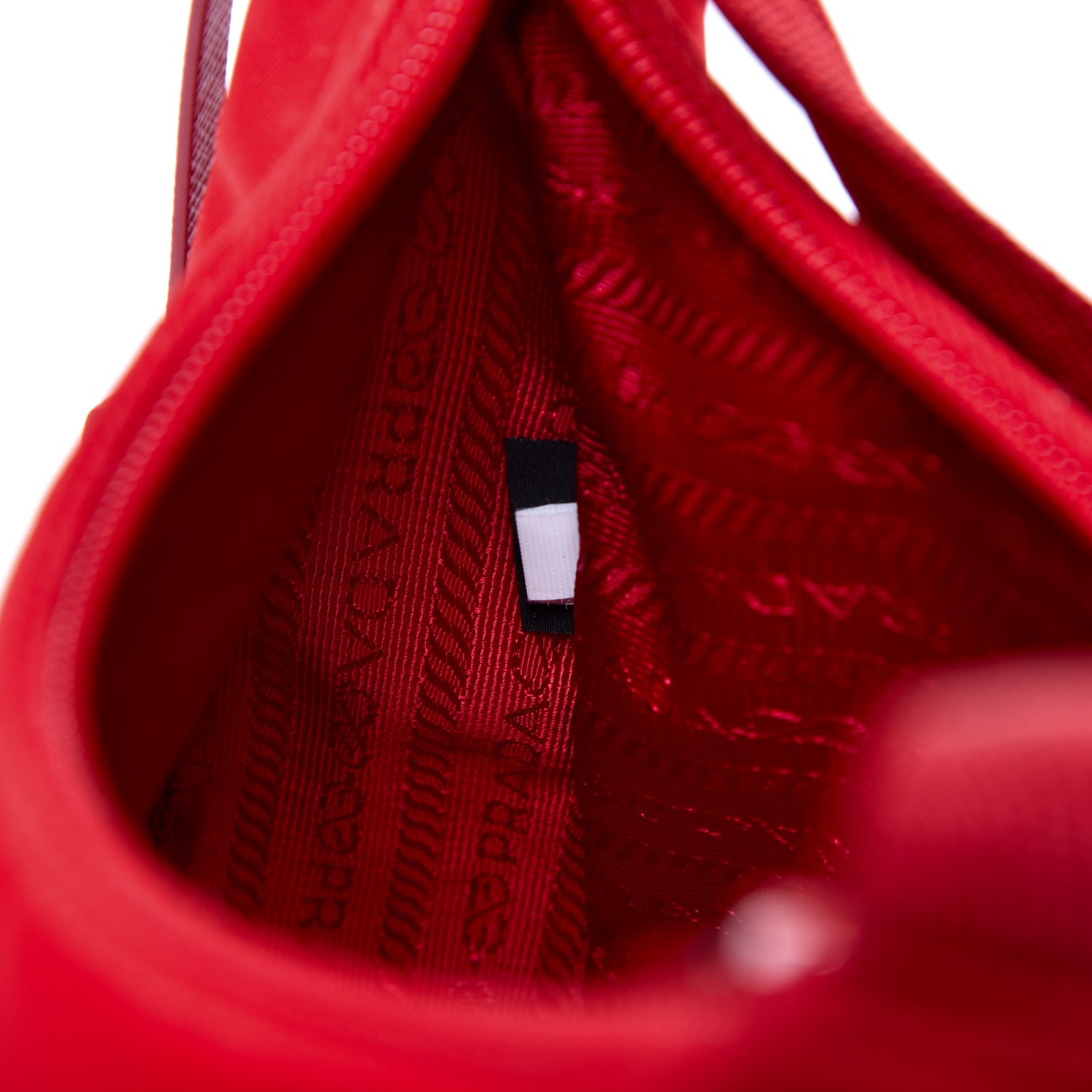 Prada Tessuto Nylon Mini Re-Edition 2000 Bag Rosso 9 of 9