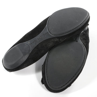 Louis Vuitton Suede Shimmer Whisper Flats 38 Black 4 of 8