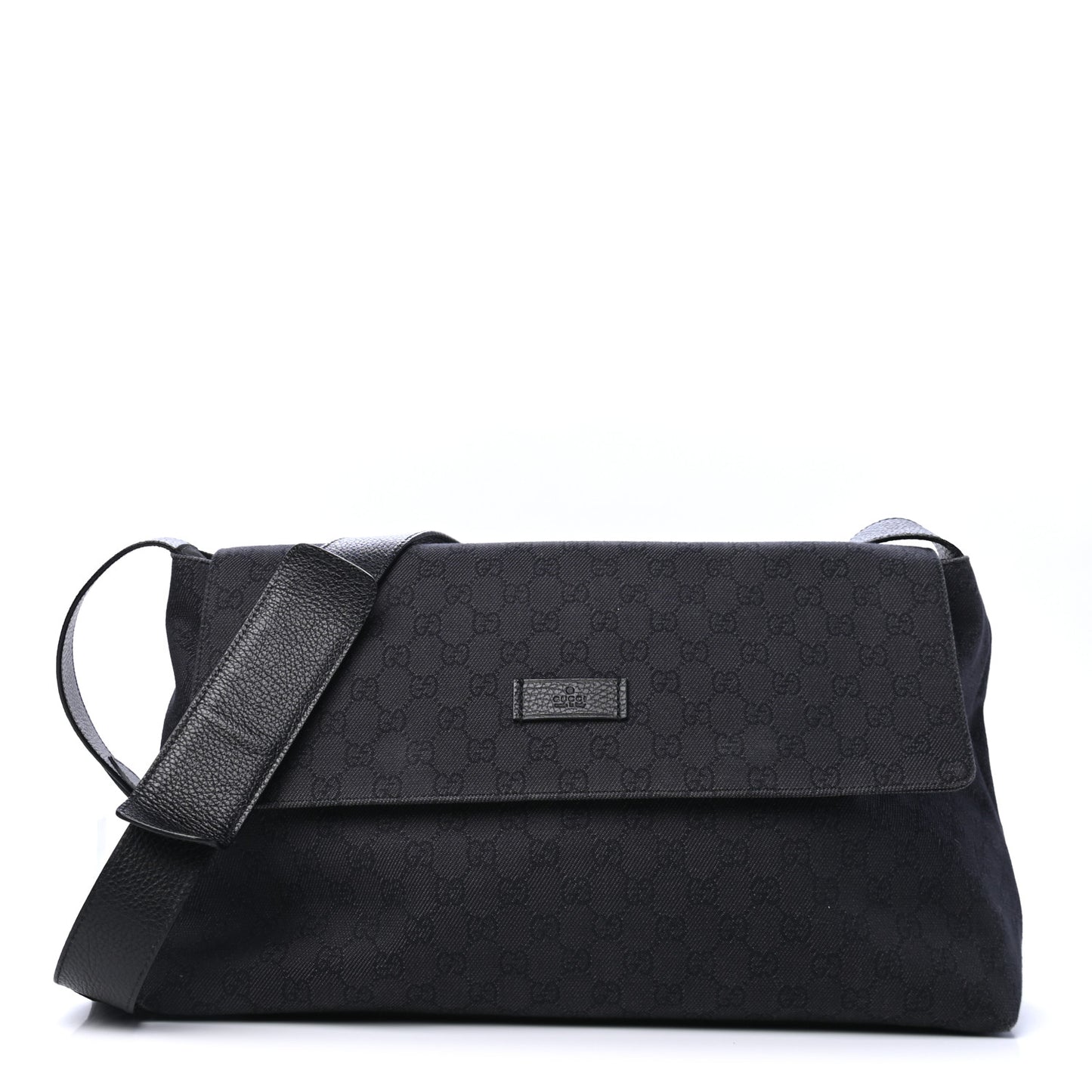 GG Monogram Flap Messenger Bag Navy