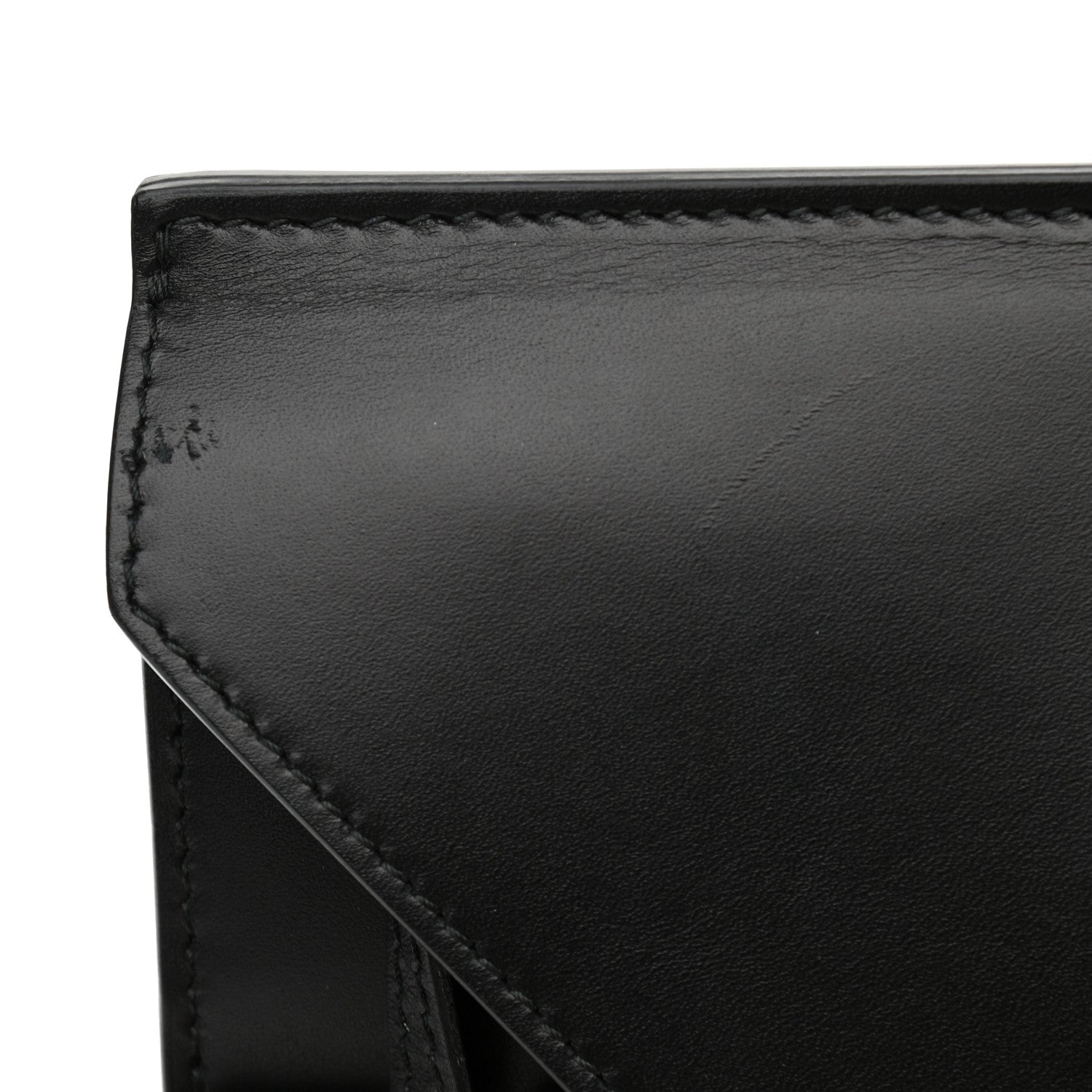 Balenciaga Calfskin Cable Flap Clutch Black 11 of 11