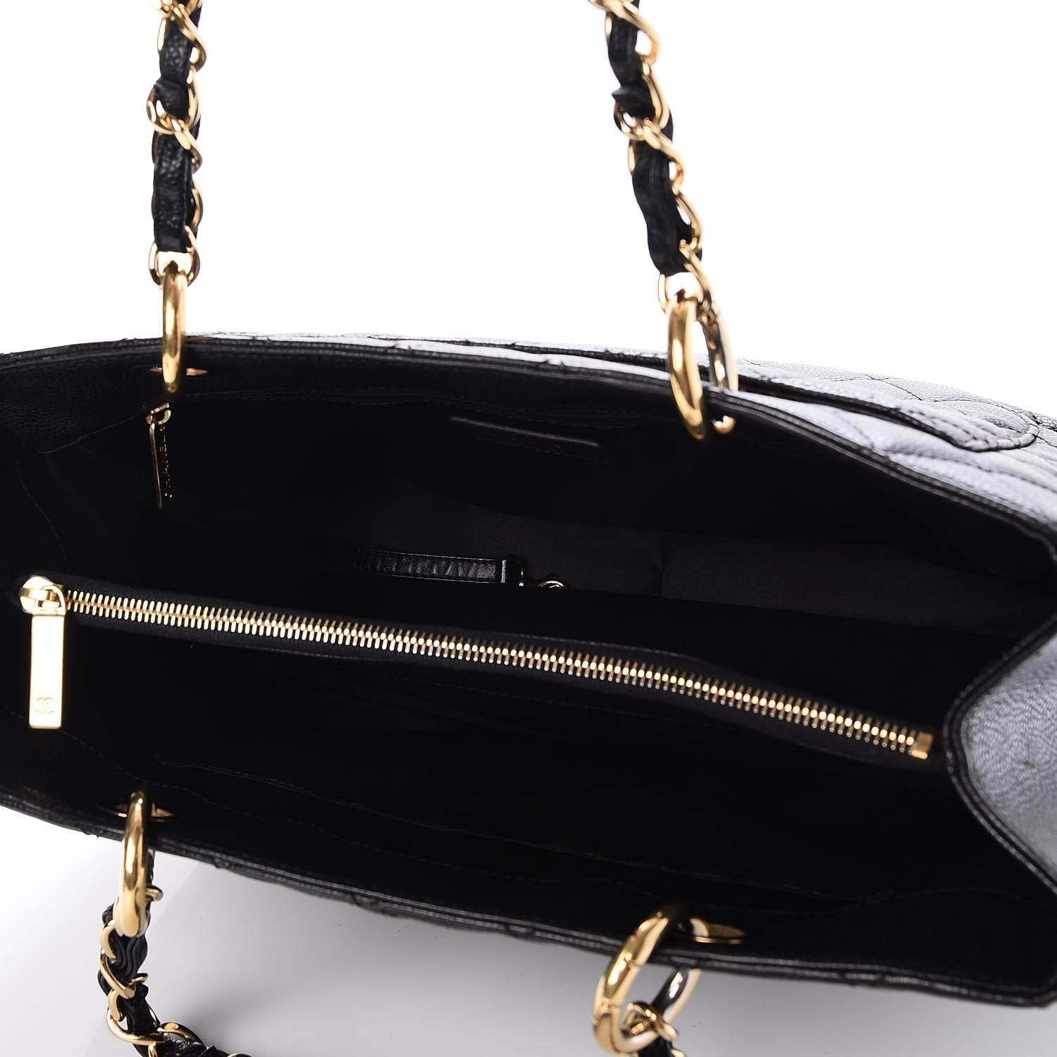 Chanel Caviar Quilted Grand Shopping Tote GST Black 5 of 10