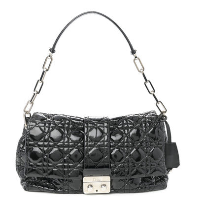 Christian Dior Patent Cannage New Lock Flap Black 1 of 34