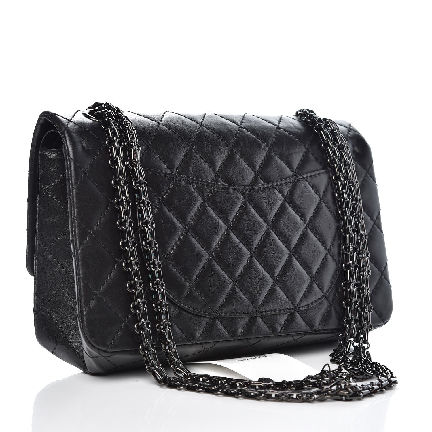 Chanel Aged Calfskin Quilted 2.55 Reissue 225 Flap So Black 3 of 10