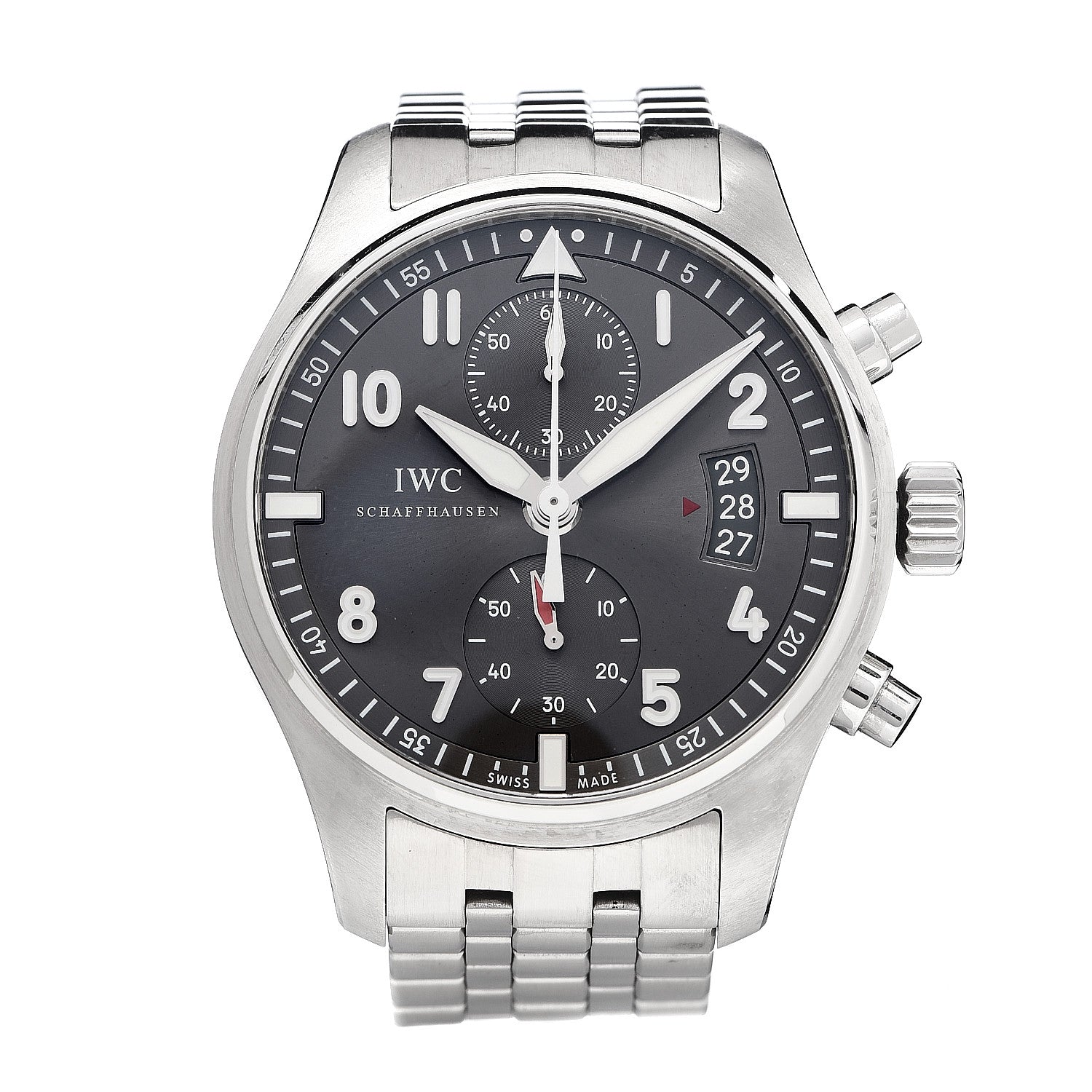 IWC Stainless Steel 43mm Spitfire Chronograph Automatic Watch Slate IWC387804 1 of 7