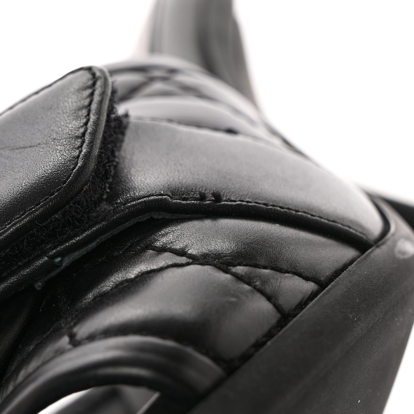 Calfskin Cannage Quilted Dio(r)evolution 80mm Slide Sandals 36.5 Black